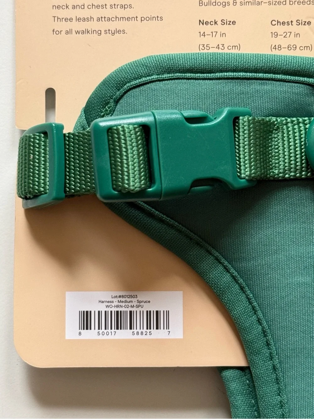 Wild One Dog Harness - Medium - Spruce Green
